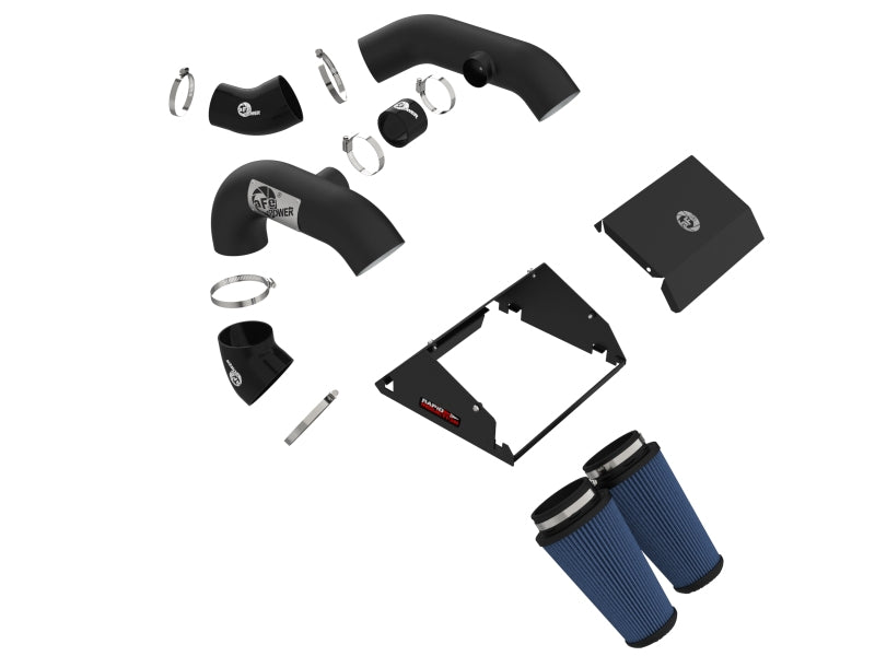 aFe Rapid Induction Pro 5R Cold Air Intake System for 2021-2022 Ford F-150 Raptor 3.5L V6 Twin-Turbo, Part Number 52-10015R