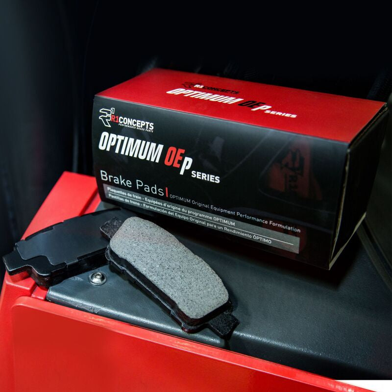 R1 Concepts OPTIMUM OEp Rear Brake Pads for Cadillac ATS and CTS (2013-2015) | Part Number RNC2552-1659-00