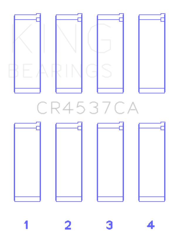 King Engine Bearings CR4537CA Mini Cooper S W10B16A Rod Bearing Set, Standard Size