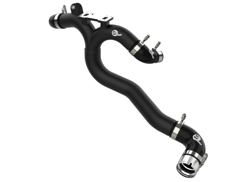aFe BladeRunner 3-Inch Aluminum Hot Charge Pipe Kit, Black, Kia Stinger and Genesis G70 V6 3.3L Twin-Turbo