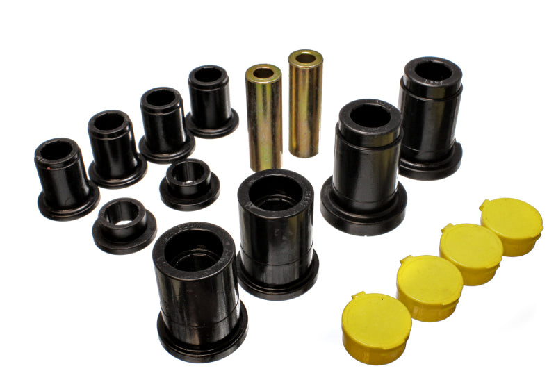 Energy Suspension eng4.3162G Front Control Arm Bushing Set - Black