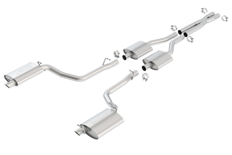 Borla 140443 S-Type Cat-Back Exhaust System for 2011-2014 Dodge Charger R/T and Chrysler 300 5.7L V8