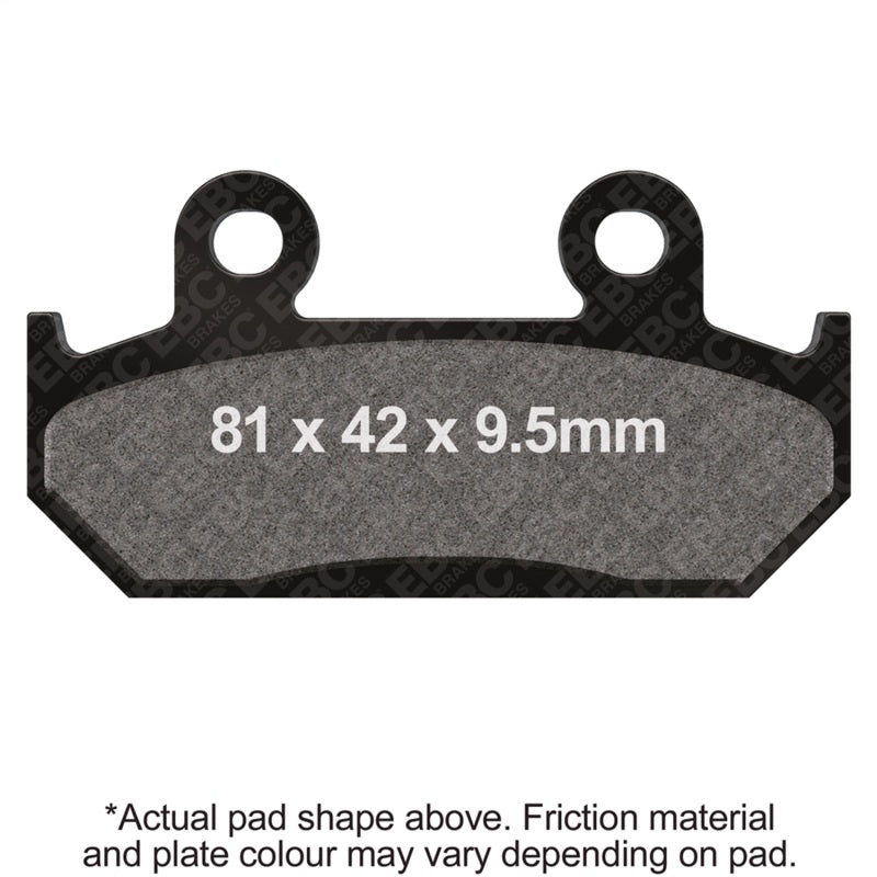 EBC Powersports FA203HH Double-H Sintered Front Brake Pads for 1991-1994 Honda CBR600F F2