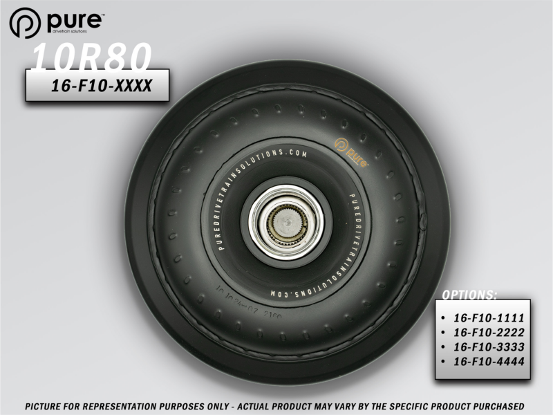 Pure Drivetrain Solutions 10R80/10R100 Ford High Performance Billet Torque Converter for 5.0 V8 Big Blower