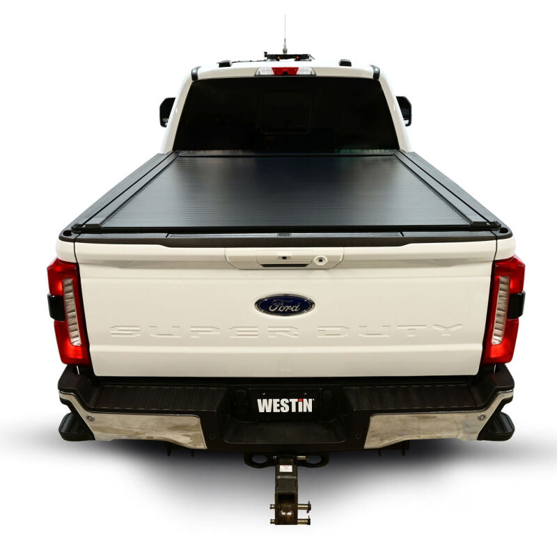 Westin 17-26 Ford F-250/F-350/F-450/F-550 Super Duty 6ft 10in Bed Manual Retractable Tonneau Cover - Black