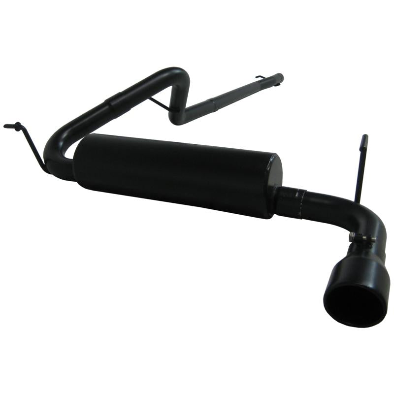 MBRP S5528BLK Armor BLK Axle-Back Exhaust System for 2007-2014 Jeep Wrangler 3.6L/3.8L V6