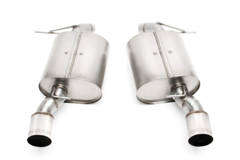 Dinan 07-11 BMW 335i/335xi E90 Free Flow Axle-Back Exhaust System with Polished Tips