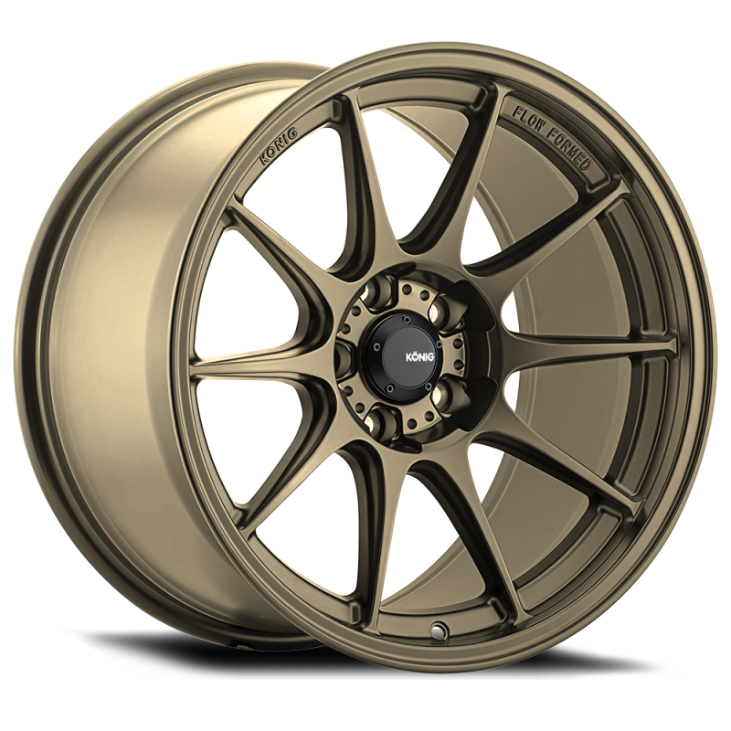 Konig Dekagram 17-Inch Cast Wheel, 17x8, 5x114.3, +40 Offset, Gloss Bronze