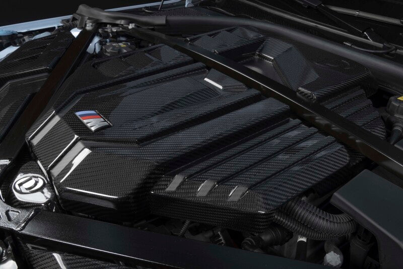Dinan G80/G82/G87 Gloss Carbon Fiber Engine Cover with Matte Accents for BMW M2/M3/M4