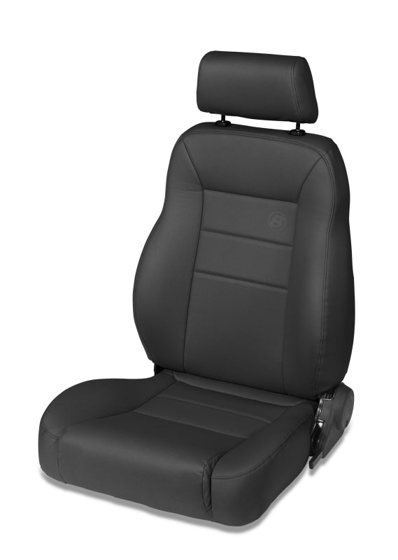 Bestop Trailmax II Pro Seat for Jeep CJ7 and Wranglers – Front Driver Side (All Vinyl Black Denim)