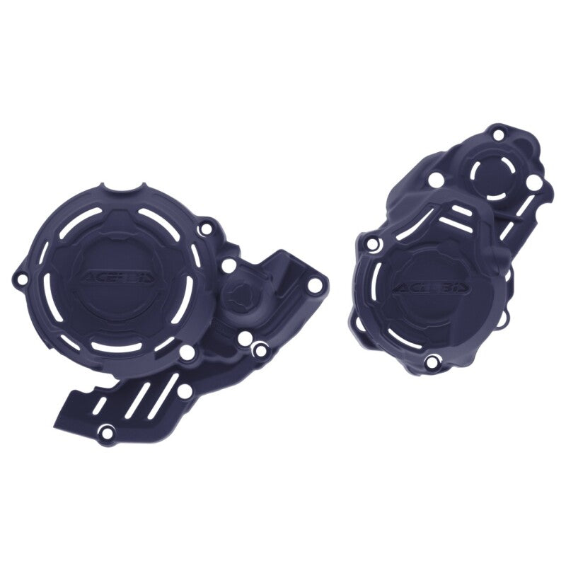 Acerbis X-Power Engine Protection Kit Blue for 2024 Husqvarna FE350S, FE350W and KTM 350 Models