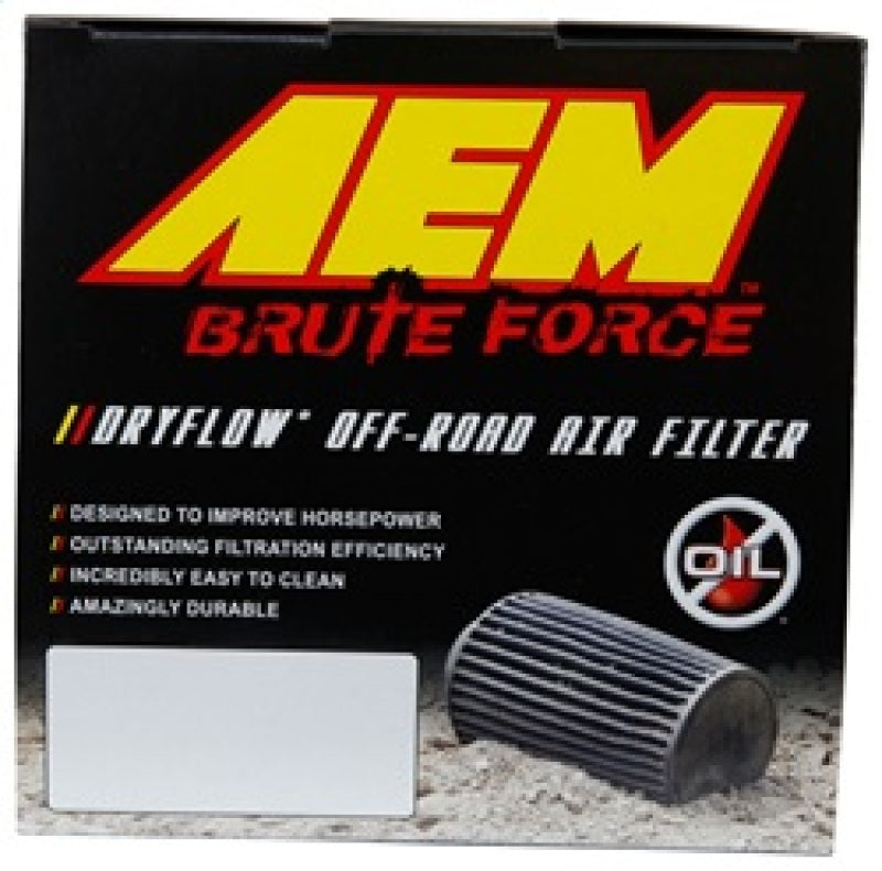 AEM Induction 21-205BF Brute Force Dryflow Universal Conical Air Filter