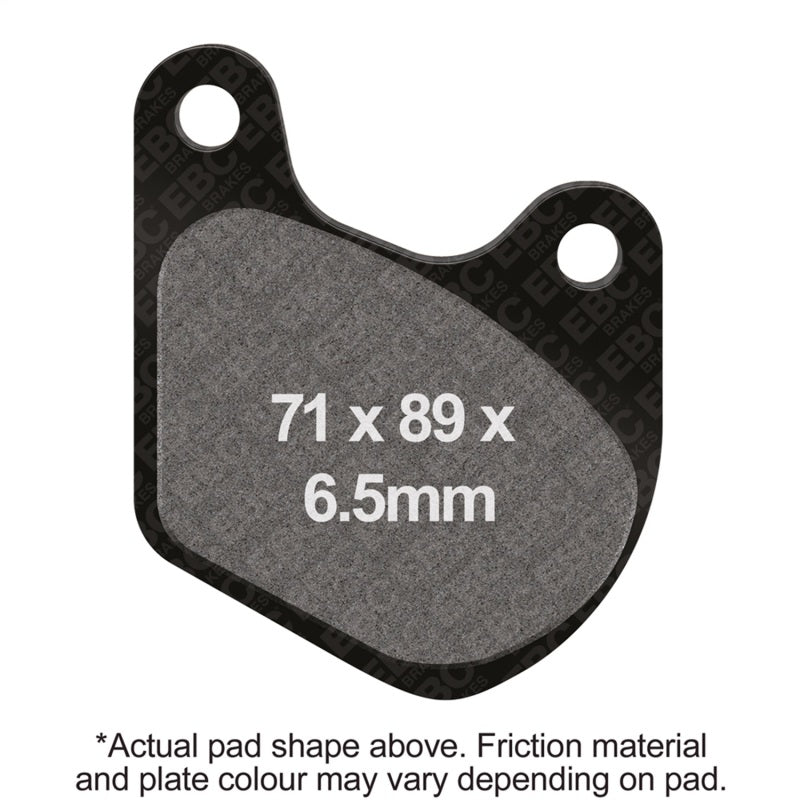 EBC Powersports FA72 Organic Rear Brake Pads for Harley-Davidson Sportster and Tour Glide