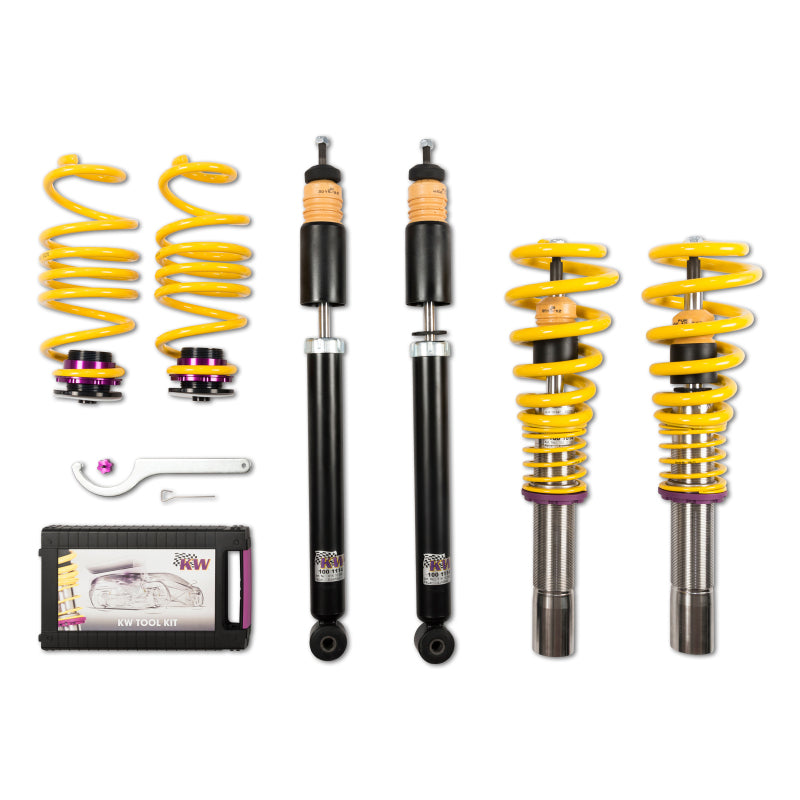 KW V1 INOX-LINE Coilover Kit KWS10210075 for 2009-2016 Audi A4 and S4 (B8) Sedan