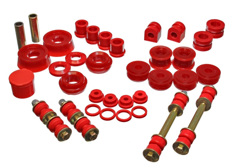 Energy Suspension eng5.18114R 2003-2005 Dodge SRT-4 FWD Red Hyper-Flex Master Bushing Set