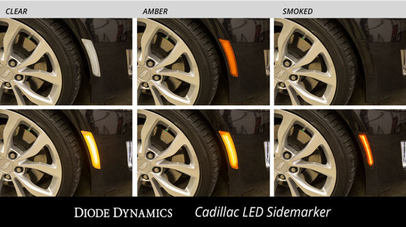 Diode Dynamics DD5064 LED Sidemarkers for 2014-2019 Cadillac CTS Non-V, Clear Lens Pair