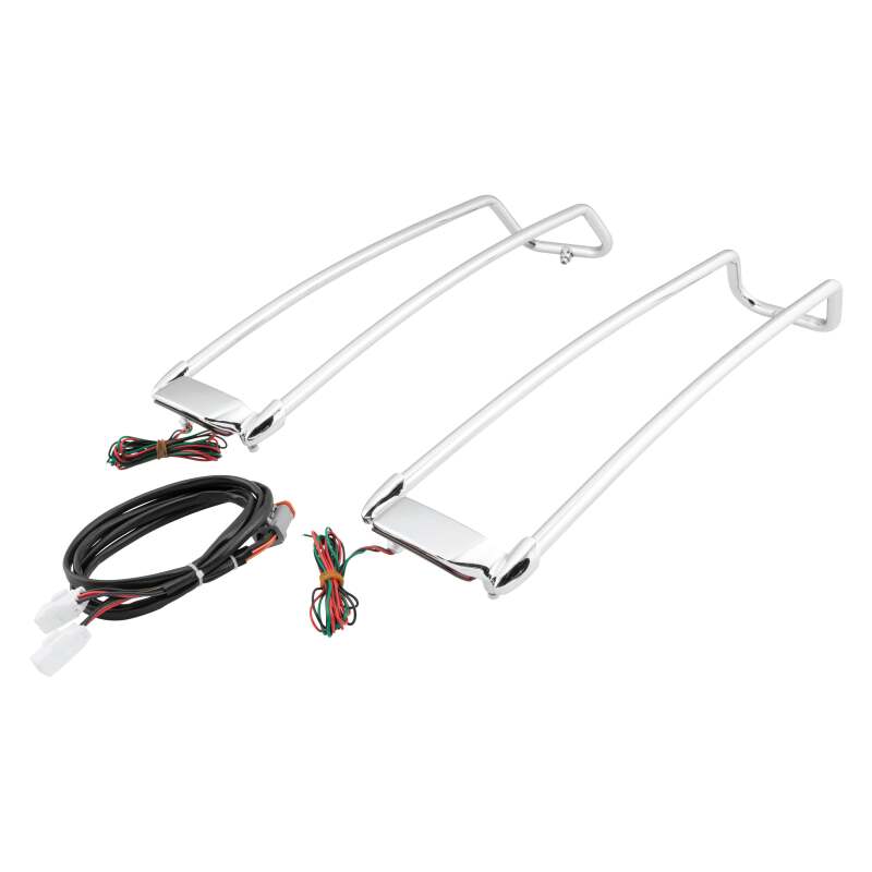 Letric Lighting Saddlebag Lid Rail Guard Chrome letLLC-SBLR-C