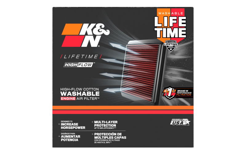 K&N Engineering KA-8095 High-Flow Air Filter for Kawasaki VN800 Vulcan
