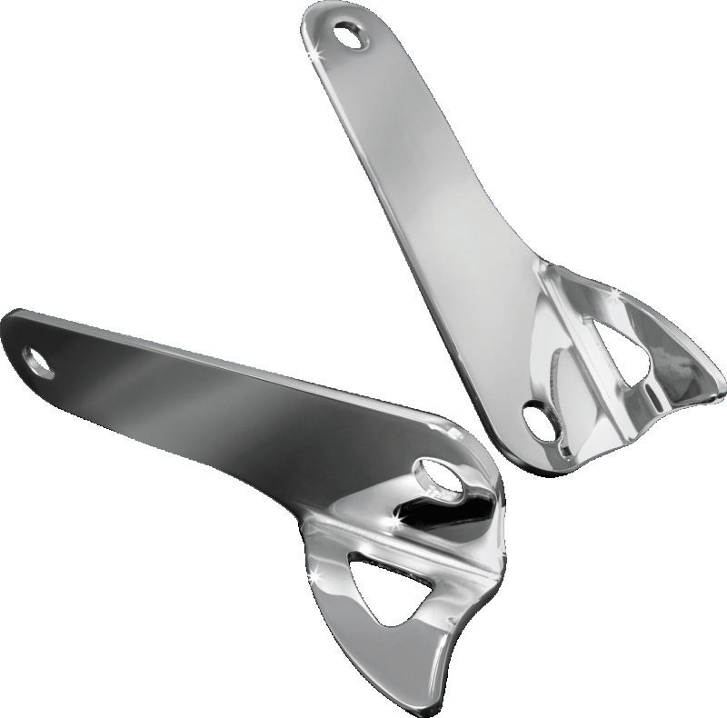 Kuryakyn Teardrop Tie Down Brackets Chrome for Harley-Davidson Touring Models, Part 924