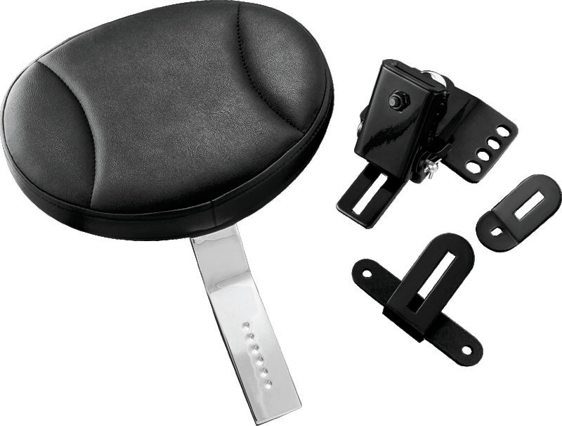 Kuryakyn Plug-In Driver Backrest for 1997-Up Harley-Davidson Touring Models, Chrome - Part 1670
