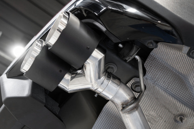 MBRP S52033CF Armor Pro Axle-Back Exhaust System for 2020-2021 Ford Explorer ST and Lincoln Aviator