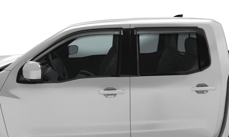 AVS 2022 Nissan Frontier Ventvisor Outside Mount Window Deflectors 4pc - Smoke