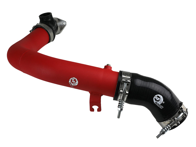 aFe BladeRunner 2.5-Inch Aluminum Hot Charge Pipe Red for 2015-2020 Subaru WRX 2.0L Turbo, Part 46-20378-R