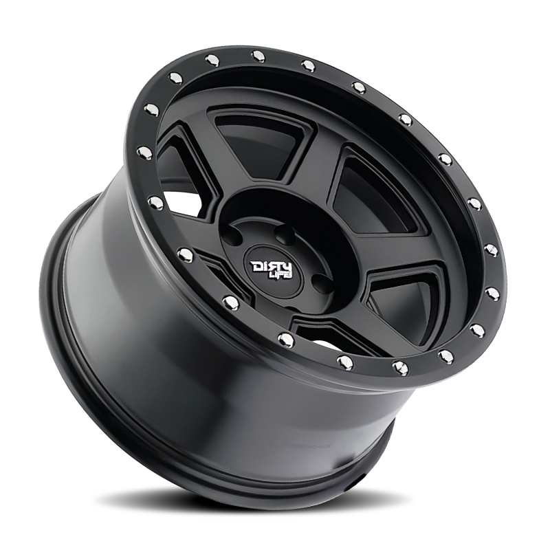 Dirty Life Compound 9315 17x9 Matte Black Wheel, 6x139.7 Bolt Pattern, -12mm Offset