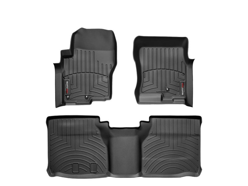WeatherTech 08-11 Nissan Frontier Front and Rear Floorliners - Black