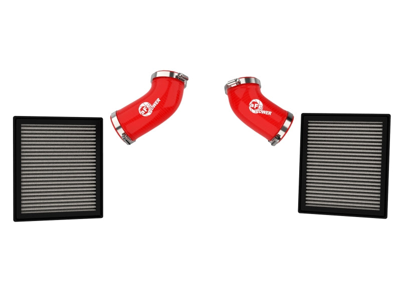 aFe Super Stock Induction System with Pro DRY S Filter for 2022-2026 Toyota Tundra V6 3.4L, Red - 55-10019DR