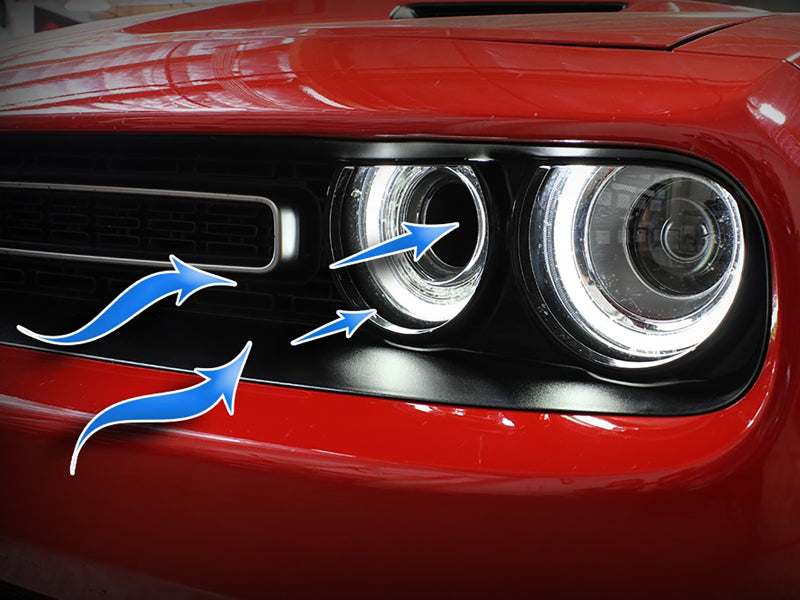 aFe Power Dynamic Air Scoop D.A.S. for 2019-2023 Dodge Challenger R/T Scat Pack 6.4L HEMI, Part 50-70009S