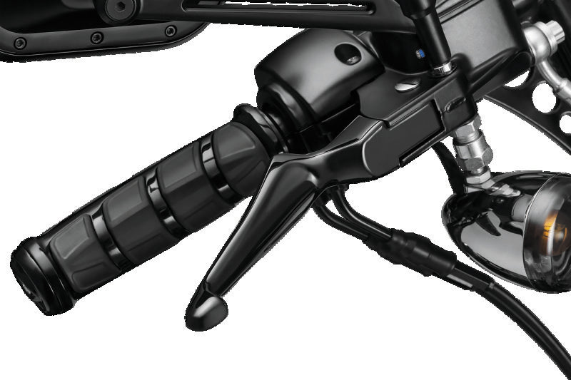Kuryakyn Boss Blades Lever Set for 1996-Up Cable-Operated Harley-Davidson Models, Gloss Black - 1847