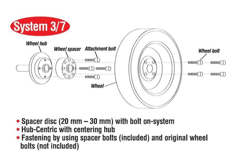 Eibach PRO-SPACER 8mm Wheel Spacer for 5x112 Bolt Pattern, 57.1mm Hub, VW Golf and Jetta