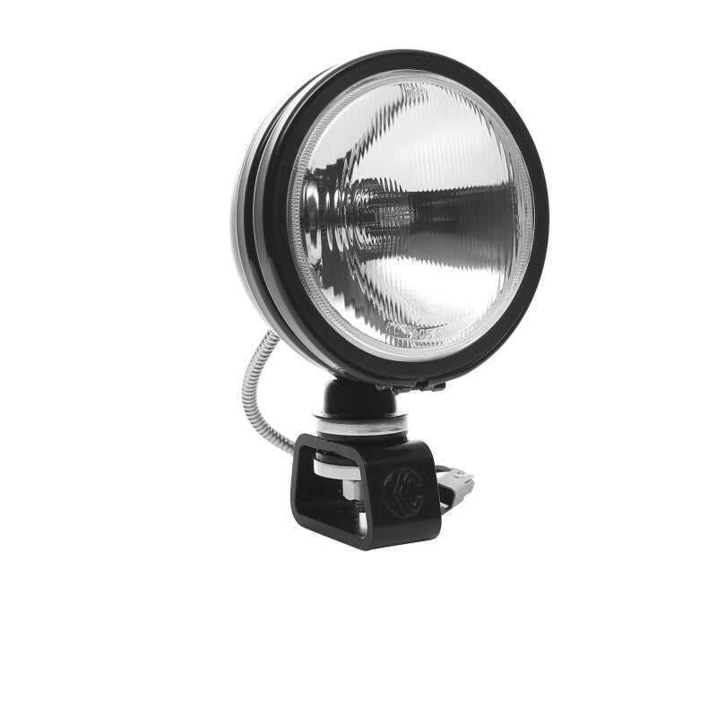 KC HiLiTES Daylighter 6-Inch 100W Halogen Light, Spread Beam, Black Steel Housing - KCL1234