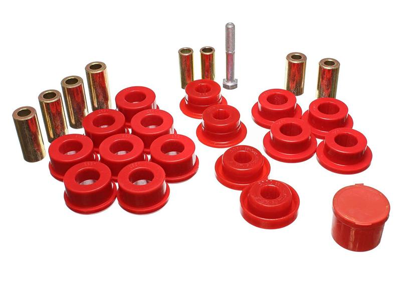 Energy Suspension 2.3108R Control Arm Bushing Set - Front - Red
