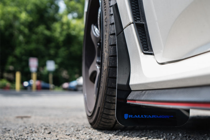 Rally Armor 17-18 Honda Civic Type R (Type R Only) UR Black Mud Flap w/ Dark Grey Logo