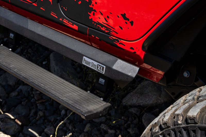 AMP Research 2018 Jeep Wrangler JL 4DR PowerStep XL - Black (Incl OEM Style Illumination)