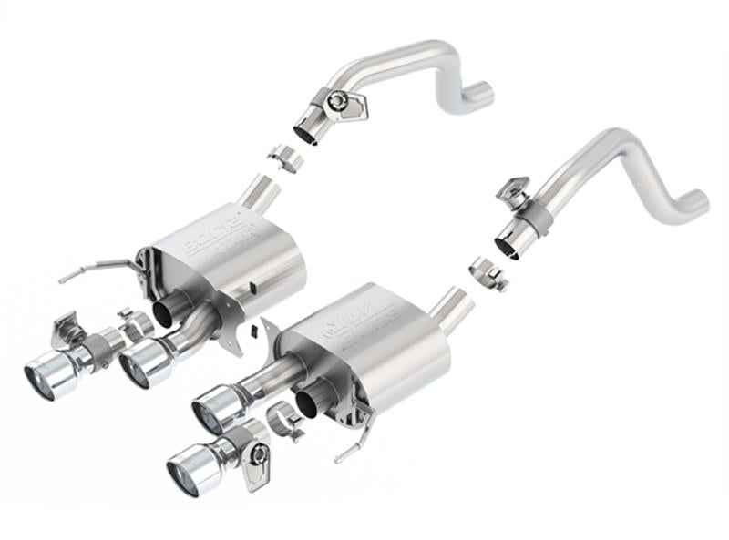 Borla 11875 ATAK Axle-Back Exhaust System with AFM and NPP Valves for 2014-2019 Chevrolet Corvette C7 6.2L V8