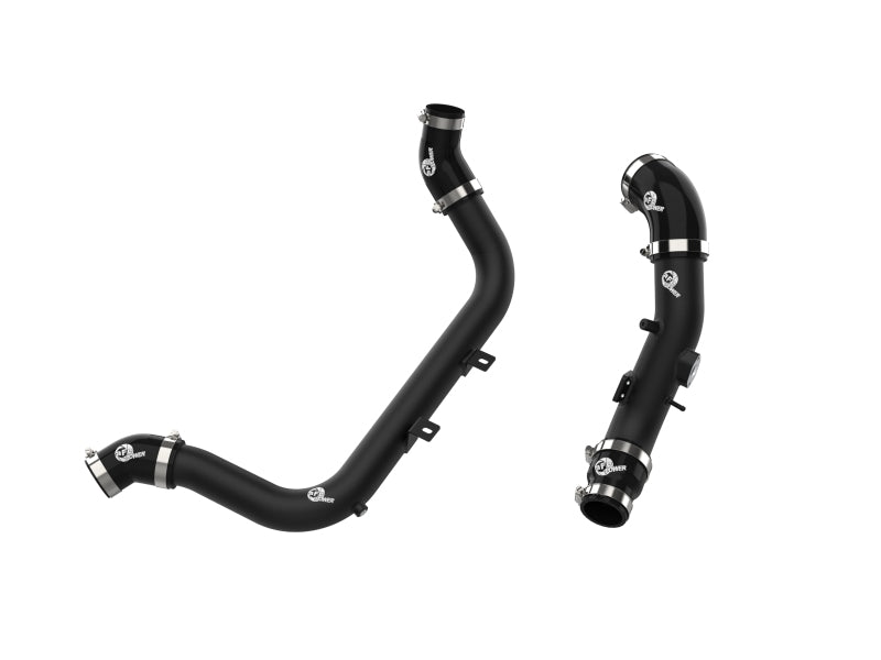 aFe BladeRunner Aluminum Hot and Cold Charge Pipe Kit, Black, Part Number 46-20634-B