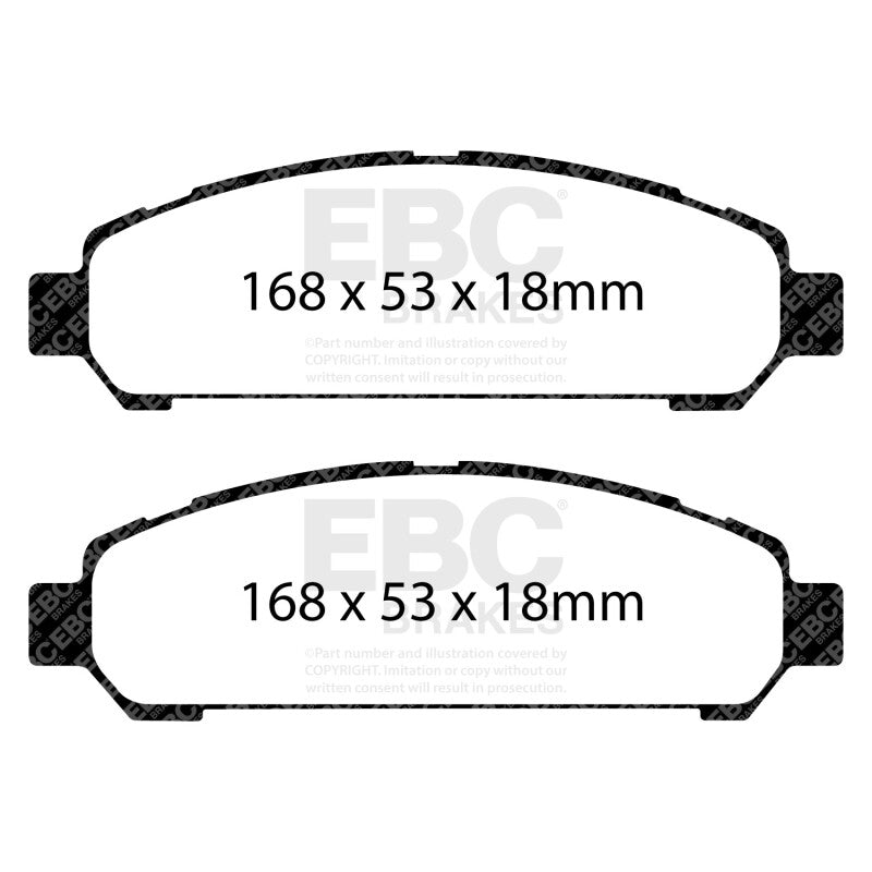 EBC Greenstuff Front Brake Pads for 2008+ Toyota Venza 2.7L - DP61851