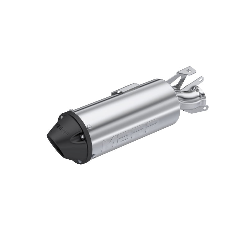 MBRP AT-9502PT Performance Series Single Slip-On Exhaust for Polaris ATV