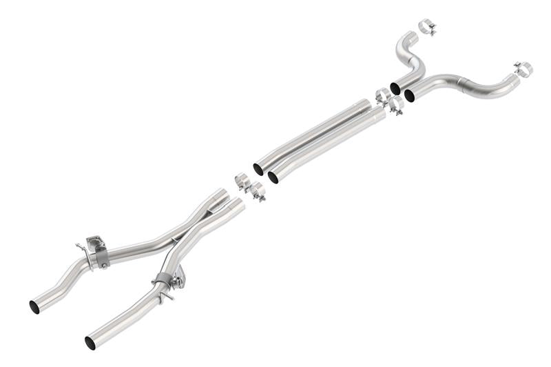 Borla 60610 X-Pipe with Mid-Pipes and AFM Valves for 2016–2024 Chevrolet Camaro SS