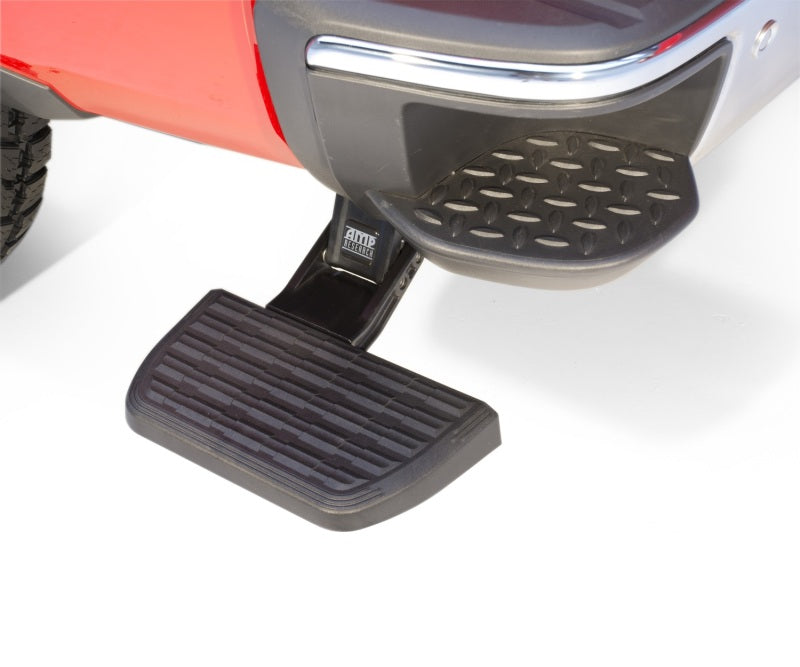 AMP Research BedStep Retractable Rear Bumper Access Step AMP75314-01A for 2014-2018 Chevrolet Silverado and GMC Sierra 1500