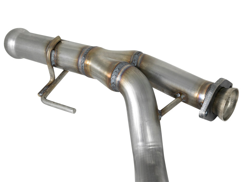 aFe POWER Twisted Steel Y-Pipe 48-48026 for 2018-2026 Jeep Wrangler JL and Gladiator JT 3.6L V6