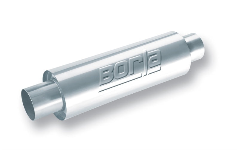 Borla XR-1 Sportsman Racing Muffler BOR40086, 3.5-Inch Center Inlet and Outlet