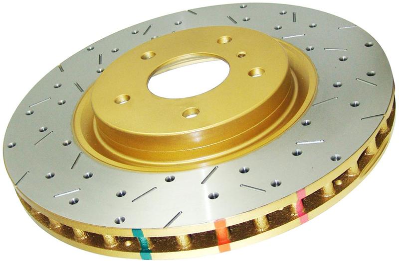 DBA DBA4653XS 4000 Series XS Rear Drilled and Slotted Brake Rotor for Subaru Legacy and WRX