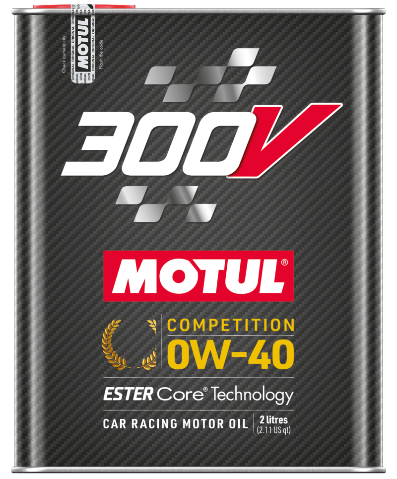 Motul 2L 300V Competition 0W40 - Case of 10