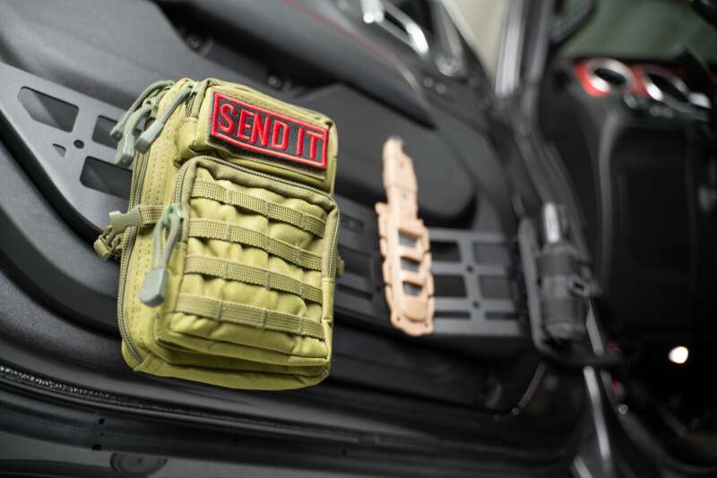 DV8 Offroad dveMPJL-05 Front Door Pocket Molle Panels for 2018-2025 Jeep Wrangler JL/JLU and Gladiator JT