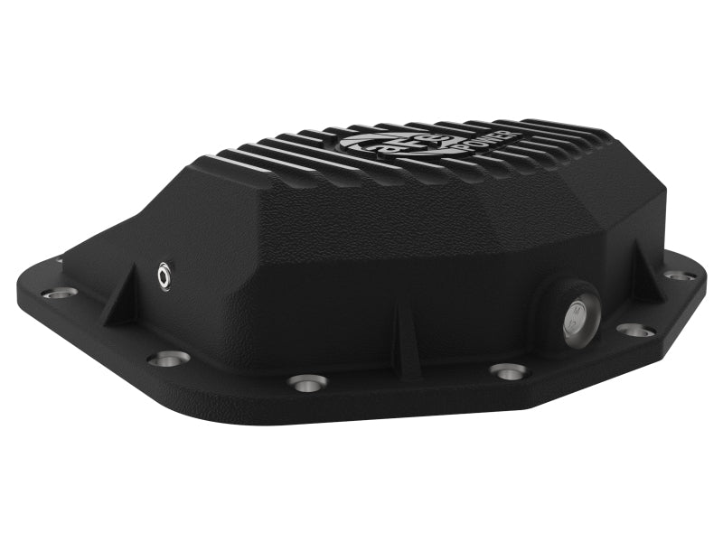 aFe POWER Pro Series Rear Differential Cover, Black with Machined Fins, Part Number 46-71280B, for Ram 1500 TRX and RHO