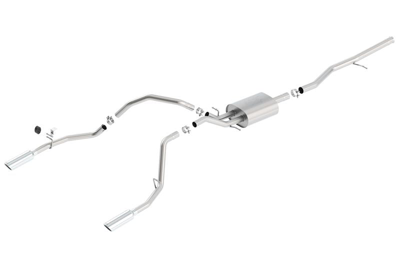 Borla ATAK Cat-Back Exhaust System for 2014-2018 Chevrolet Silverado 1500 and GMC Sierra 1500 5.3L V8 Crew Cab